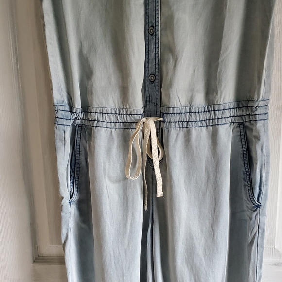 Lou & Grey Jean Jumpsuit EUC - Picture 8 of 12